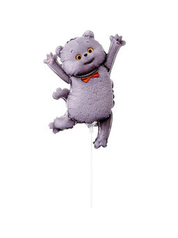 Воздушные шары фольгированные 16" "Кот Басик" набор 5 штук