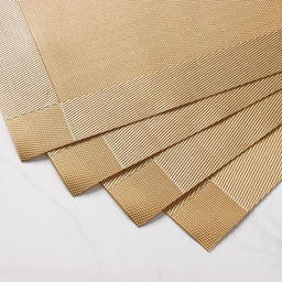 Набор салфеток сервировочных на стол Доляна Шахматы, 4530 см, 4 шт, цвет карамельный  фото 6