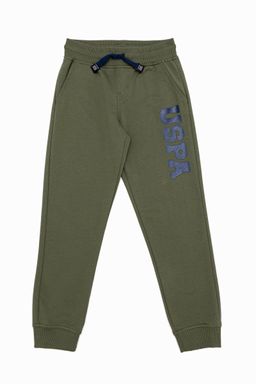 Зеленые вязаные брюки для мальчика - U.s. polo assn фото 2