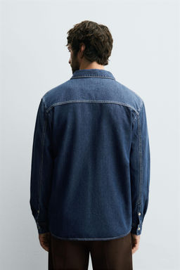 REGULAR FIT DENIM SHIRT - Zara фото 3