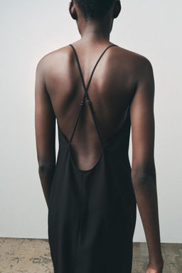 LONG SLIP DRESS WITH MULTI-POSITION STRAPS - Zara фото 10
