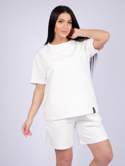 Костюм "Лайф" молочный, футер с лайкрой