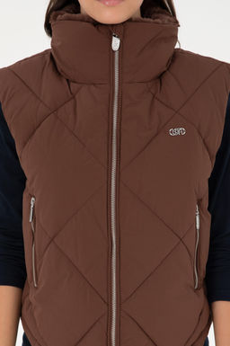 Женский коричневый жилет Неожиданная скидка в корзине - U.s. polo assn фото 6