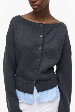 C?rdigan off-the-shoulder efecto layering - H&m фото 2