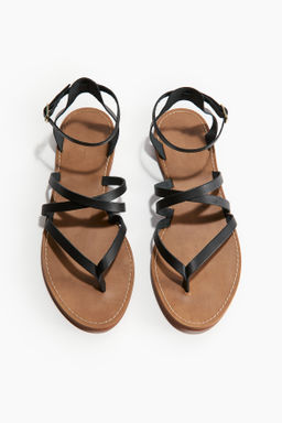 Sandalias de tiras en piel - H&m фото 2