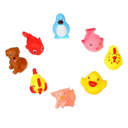 Набор резиновых игрушек для ванны «Друзья», с пищалкой, 8 шт, цвет МИКС, Крошка Я