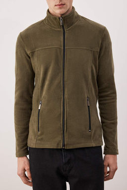 Haki Regular/Normal Kesim Fermuarl? Polar Sweatshirt TMNAW26SW00063