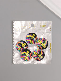 Цена за 10 шт. Кабошон стекло для творчества «Круг. Тебе можно», 3×3 см