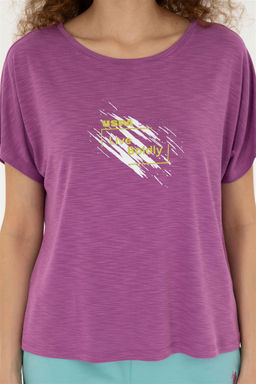 U. S. Polo Assn / Женская фиолетовая футболка - U.s. polo assn фото 6