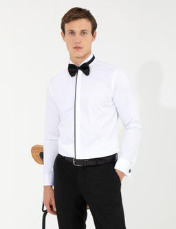 Beyaz Slim Fit Smokin G_mlek - Pierre cardin фото 3