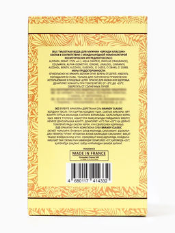 Туалетная вода мужская Brandy Classic, 100 мл