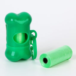 Контейнер с пакетами для уборки за собаками Гулять (рулон 15 шт) - Пушистое счастье фото 2