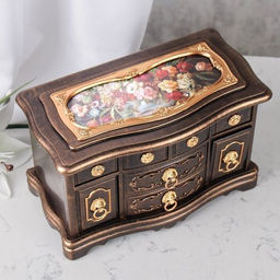 Шкатулка музыкальная + подарок / 63315B /уп 24/пластик - Галеонтрейд фото 4