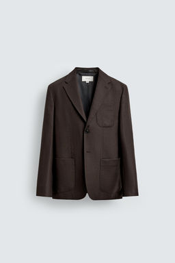 100% WOOL FLANNEL BLAZER - Zara фото 7