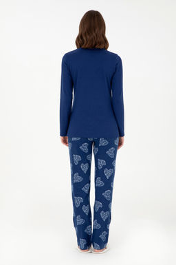 Женский темно-синий пижамный комплект Неожиданная скидка в корзине - U.s. polo assn фото 5