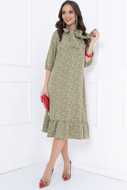 ПЛАТЬЕ НОГАРА (ХАКИ ФЛОВЕРС) - Bellovera фото 2