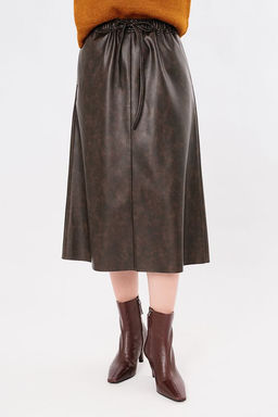 NOBBY Юбка Ю31-500/16 (экокожа с мраморным эффектом)  фото 3