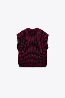 THICK KNIT WAISTCOAT - Zara фото 9