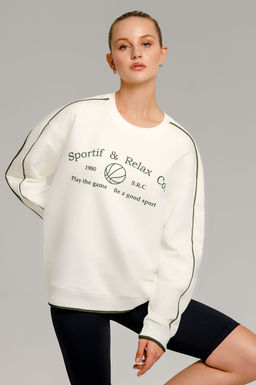 Арт. 15121 Свитшот женский 42-50 (5 шт) Цвет:молочный