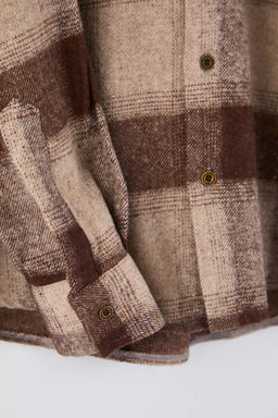 Kahverengi Regular Erkek Gomlek TMNAW26GO00037 - Trendyolmilla фото 3