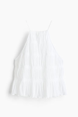 Top fruncido con tirantes finos