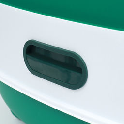 Туалет закрытый, 39×56×40 с, с УФ-лампой для уничтожения запаха, пластик, зелёный