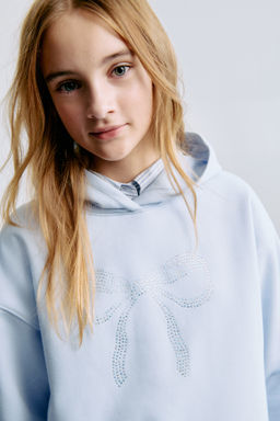 Sudadera oversize con capucha y motivo - H&m фото 4