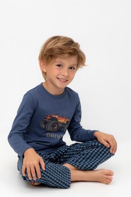 К 1600/грозовая туча,маленькая клетка пижама дет