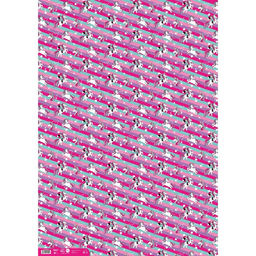 Цена за 10 шт. Упаковочная бумага «Мышка и Единорог», 70 × 100 см,