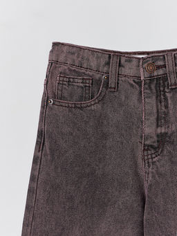 Джинсы для девочек коричневые Wide leg - Mark formelle фото 8