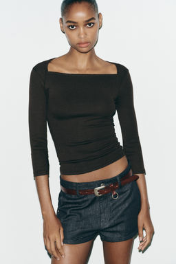 COTTON MODAL T-SHIRT - Zara фото 2