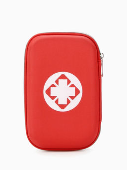 Косметичка-аптечка дорожная на молнии, с принтом Медицинская, красная