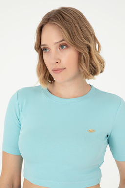 Женская мятная футболка Неожиданная скидка в корзине - U.s. polo assn фото 2