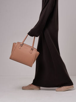 Сумка кожаная Azaro 30690 бежевая нуга