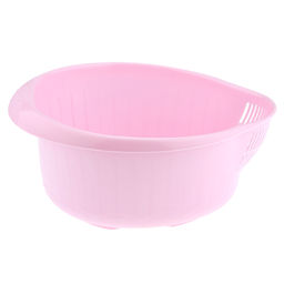 Фруктомойка пластмассовая 5л, 28,5х23х14см, носик со сливом, полипропилен, цвета микс (Россия) - Домашняя мода фото 3