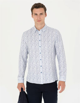 Mavi Slim Fit Uzun Kollu G_mlek - Pierre cardin фото 3