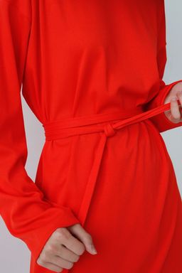 7362 Костюм трикотажный в стиле бохо алый - Martichelli фото 8