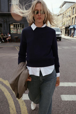 BASIC COTTON SWEATSHIRT - Zara фото 13