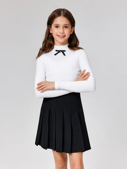 ACOOLA / Джемпер детский для девочек Adonis белый  фото 4