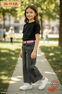 Джинсы для девочки без начеса