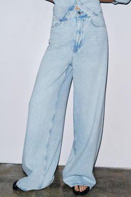 ZW COLLECTION HIGH-WAIST PALAZZO JEANS - Zara фото 22