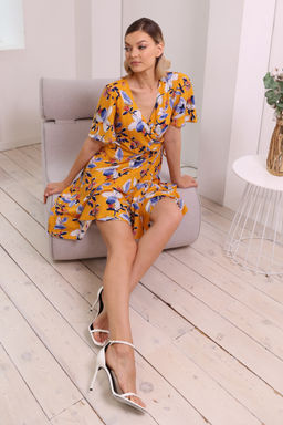 Платье на запах с юбкой- солнце - Looklikecat фото 6