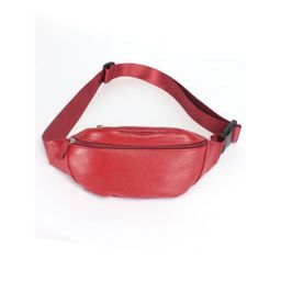 Сумка женская натуральная кожа (на пояс) Croco-856, 1 отд, красный флотер (113) 247018