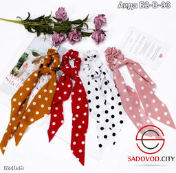 Резинка-платок в горошек