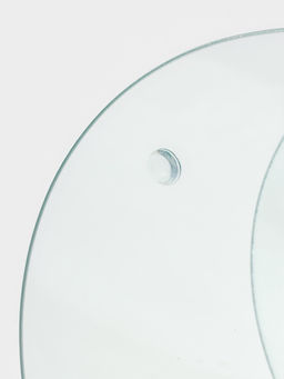 Фруктовница 2-х ярусная круглая Доляна, d=25/20 см, стекло, прозрачная  фото 4