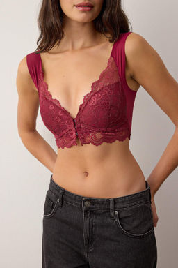 Visne Agrafl? Micro Kapl? Bustiyer Sutyen THMAW26SU00025 - Trendyolmilla фото 3