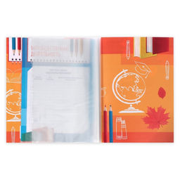 Папка школьная с креплением «Портфолио школьника», 10 листов-разделителей, 21.5×30 см