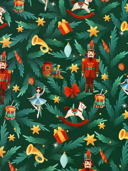 Набор упаковочной бумаги «Новый 2026 год лошади», 4 листа, 70 × 100 см