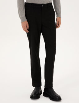 Siyah Regular Fit Kanvas Pantolon - Pierre cardin фото 2