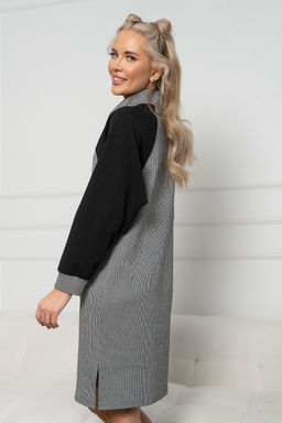Платье Open Style 6570 черно-серый